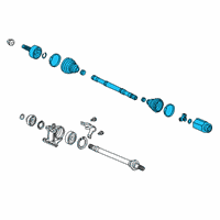 OEM Honda Clarity Shaft Assembly, R Drive Diagram - 44305-TRW-A01