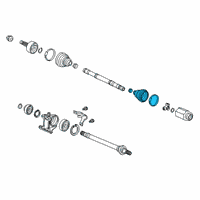 OEM 2020 Honda Accord Boot Set Inboard Diagram - 44017-T6C-405