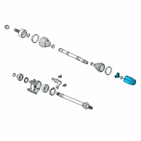 OEM 2020 Honda Accord Joint Complete, Inboard Diagram - 44310-T6C-J01