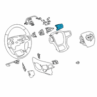 OEM 2019 Chevrolet Silverado 1500 LD Radio Switch Diagram - 13540156