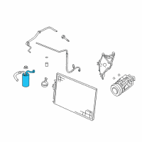 OEM Jeep CONDENSER-Suction And Discharge Line Diagram - 55037470AD