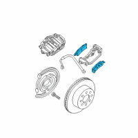 OEM Chevrolet Express 1500 Rear Pads Diagram - 89027010