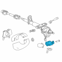 OEM 2000 Saturn LS2 Lock Housing Diagram - 21019793