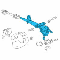 OEM 2000 Saturn LS2 Column Kit, Steering Diagram - 21019171