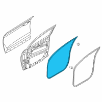 OEM 2017 Hyundai Tucson Weatherstrip Assembly-Front Door Side LH Diagram - 82130-D3000