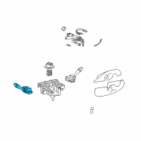 OEM 2003 Hyundai XG350 Switch Assembly-Lighting & Turn Signal Diagram - 93410-39100