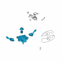 OEM Hyundai XG350 Switch Assembly-Multifunction Diagram - 93460-39100