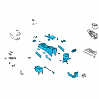 OEM Toyota Console Assembly Diagram - 58910-35010-E0