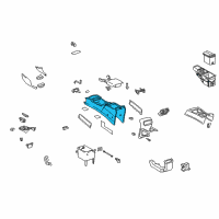OEM 2003 Toyota 4Runner Console Base Diagram - 58911-35070-B0
