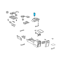 OEM Toyota Shift Knob Diagram - 33504-35110-C0