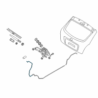 OEM Hyundai Hose Assembly-Rear Washer Diagram - 98950-1E000