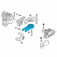 OEM Chrysler 200 INSOLATOR-Transmission Mount Diagram - 68240438AA