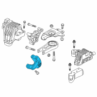 OEM Chrysler 200 Bracket-Engine Mount Diagram - 68136835AB