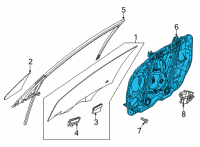 OEM 2020 Hyundai Sonata Panel Assembly-Front Dr Module, LH Diagram - 82471-L1000