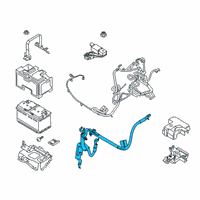 OEM Ford Ranger Negative Cable Diagram - KB3Z-14301-A