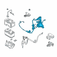 OEM Ford Ranger Positive Cable Diagram - KB3Z-14300-A