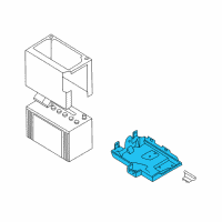 OEM 2001 Nissan Altima Bracket-Battery Diagram - 64860-9E000