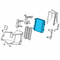 OEM Cadillac Intercooler Diagram - 84510353