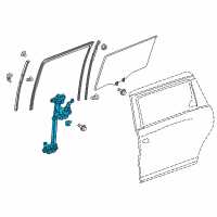 OEM 2019 Honda Odyssey Regulator Assy., R. Slide Doorpower Diagram - 72710-THR-A01