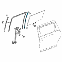 OEM 2021 Honda Odyssey Sash, R. RR. Slide Door Diagram - 72731-THR-A01