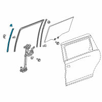 OEM 2019 Honda Odyssey Sash, R. Slide Door Center (Lower) Diagram - 72730-THR-A01