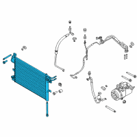 OEM Ford Explorer Condenser Diagram - EB5Z-19712-F