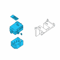 OEM Kia Junction Block Assembly Diagram - 0K2RA67JB0