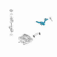 OEM Kia Optima Filler Neck & Hose Diagram - 310302G150