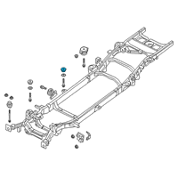 OEM 2021 Ram 1500 Body Hold Down Diagram - 68437646AB