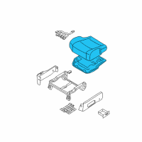 OEM 2004 Nissan Quest Cushion Assy-Front Seat Diagram - 87300-5Z000