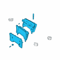 OEM 1999 Dodge Dakota Instrument Cluster Diagram - 56021655AC