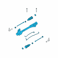 OEM Lincoln MKS Gear Assembly Diagram - BA5Z-3504-BRM