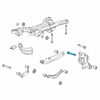OEM 2016 Chevrolet Impala Rear Upper Control Arm Bolt Diagram - 11611105