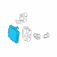 OEM 2009 Pontiac Vibe Theft Deterrent Module Diagram - 19185040