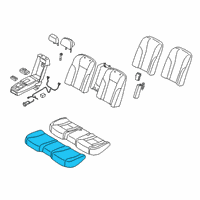 OEM 2020 Kia K900 Seat Cushion Pad Diagram - 89150J6000