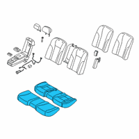 OEM 2020 Kia K900 Seat Cushion Pad Diagram - 89100J6CC0RJ1