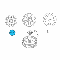 OEM Dodge Stratus Wheel Center Cap Diagram - MR519869