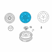 OEM 2002 Dodge Stratus Aluminum Wheel Diagram - MR594981