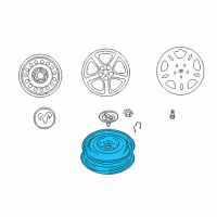 OEM 2001 Chrysler Sebring Alloy Wheels Diagram - MB540245