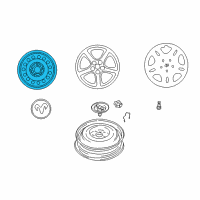 OEM 2003 Chrysler Sebring Steel Wheel Diagram - MB929941