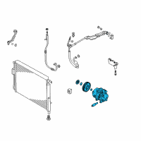 OEM 2017 Kia Sorento Reman Compressor Diagram - 97701C6500RU