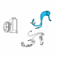 OEM 2006 Jeep Liberty Line-Power Steering Pressure Diagram - 52128940AH