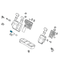 OEM Kia Rear Cup Holder Assembly Diagram - 899903W000WK