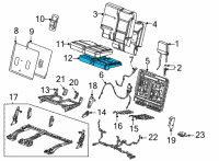 OEM 2021 Cadillac Escalade Seat Cushion Pad Diagram - 85125275