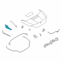 OEM 2009 BMW Z4 SET TAILGATE HINGES Diagram - 54-37-7-497-733