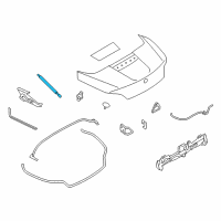 OEM 2015 BMW Z4 Gas Pressurized Spring For Trunk Lid Diagram - 51-24-7-191-255