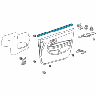 OEM 2004 Scion xA Belt Weatherstrip Diagram - 68172-52100