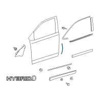 OEM 2016 Toyota Highlander Edge Guard Diagram - PT936-48140-10