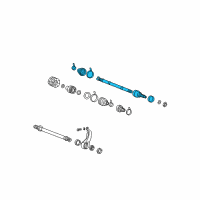 OEM 2002 Hyundai Sonata Joint & Shaft Kit-Front Axle W Diagram - 49508-38K00