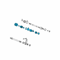 OEM 2005 Hyundai Sonata Shaft Assembly-Drive, LH Diagram - 49500-09800